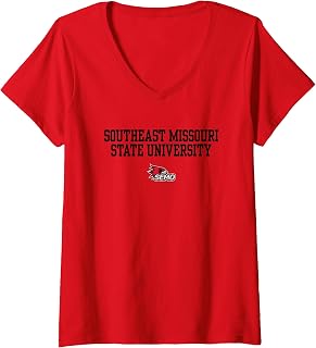 Womens Southeast Missouri State University SEMO Redhawks Legacy V-Neck T-Shirt