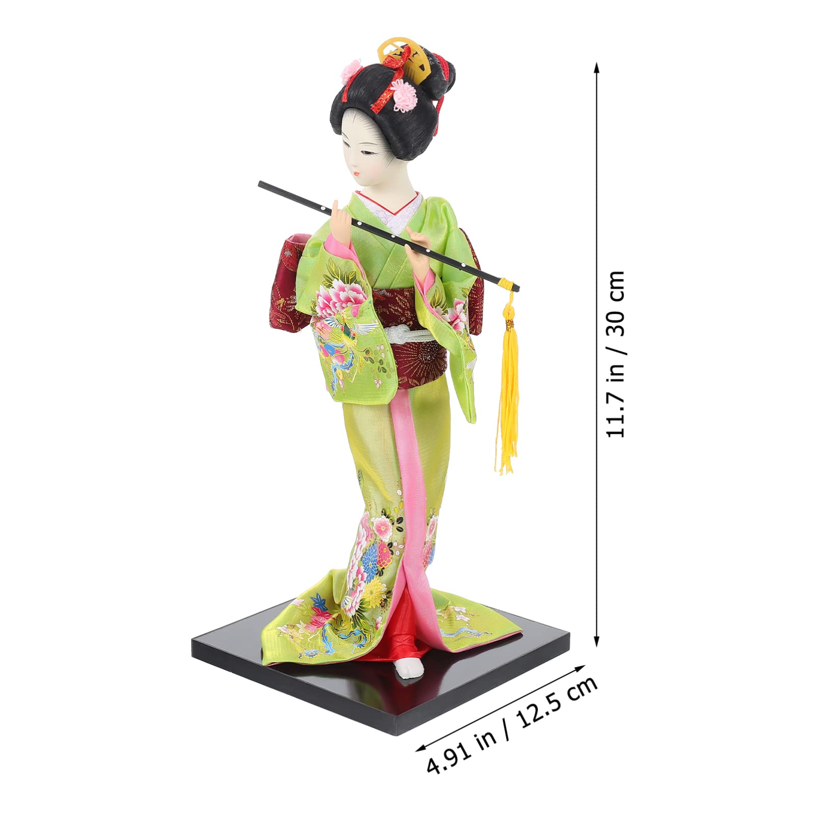 STOBOK Bambola kimono giapponese Geisha in possesso di un ombrello bambola kimono asiatico statuetta da collezione bambola orientale Lady figure per casa ufficio desktop decorazione cruscotto auto
