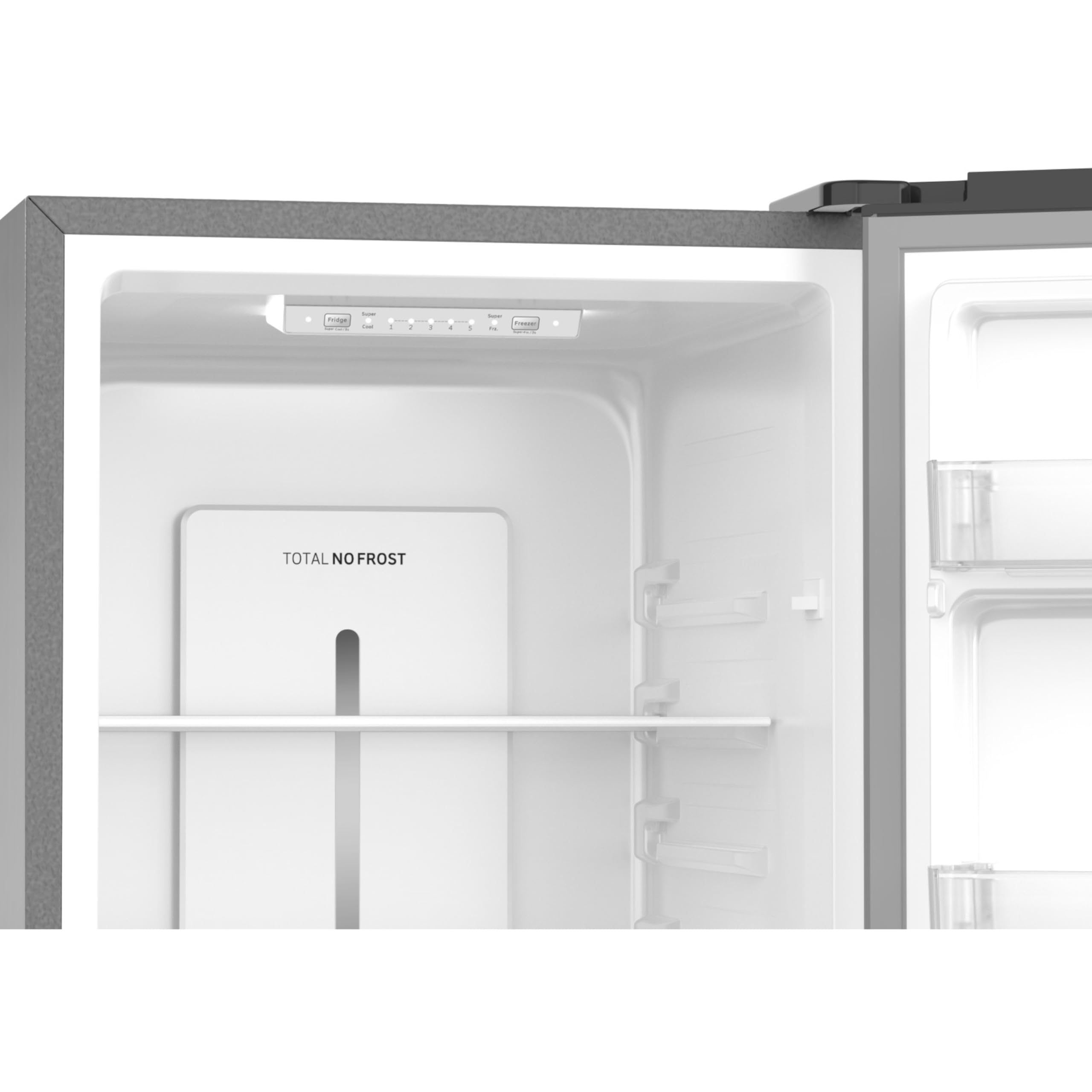 Amica Kühl‑Gefrier‑Kombination freistehend 178,9 x 55 x 58,8 cm 262 l Ökofunktion NoFrost Supergefrierfunktion 4-Sterne-Fach Gefrierfach unten AKG 3877 E – Kühl Gefrierkombination Edelstahloptik