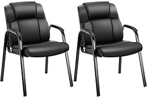 DUMOS Leather Game Table Chairs with Padded Arms - Set of 2