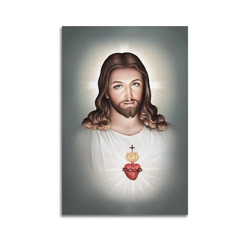 NOHF Poster di Gesù Sacro Cuore e Divina Misericordia -