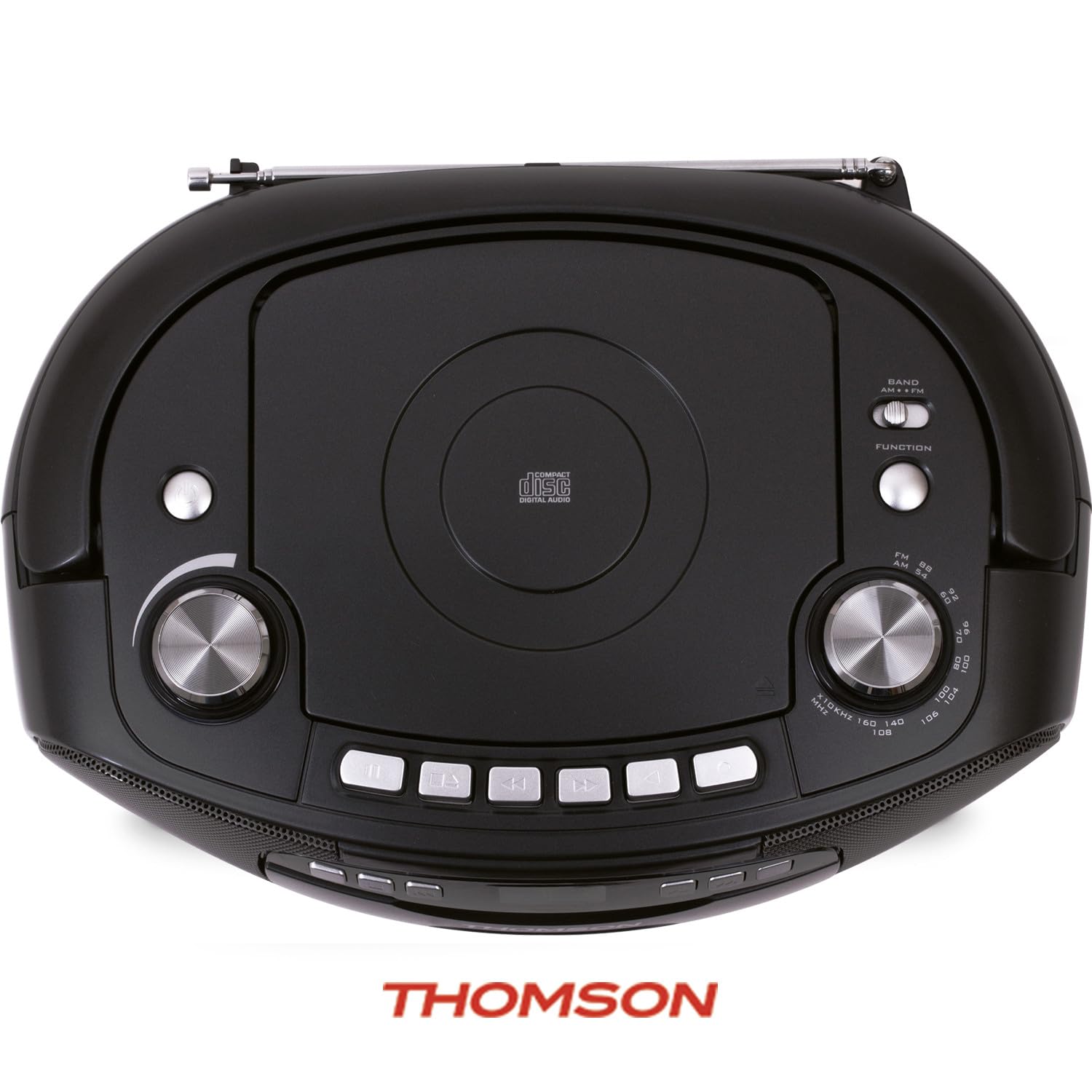 Lecteur Radio/K7/CD Portable Thomson RK200CD, Tuner analogique FM, Enregistreur, AUX Fun 3,5mm, 220V ou Piles, DIAMS LED