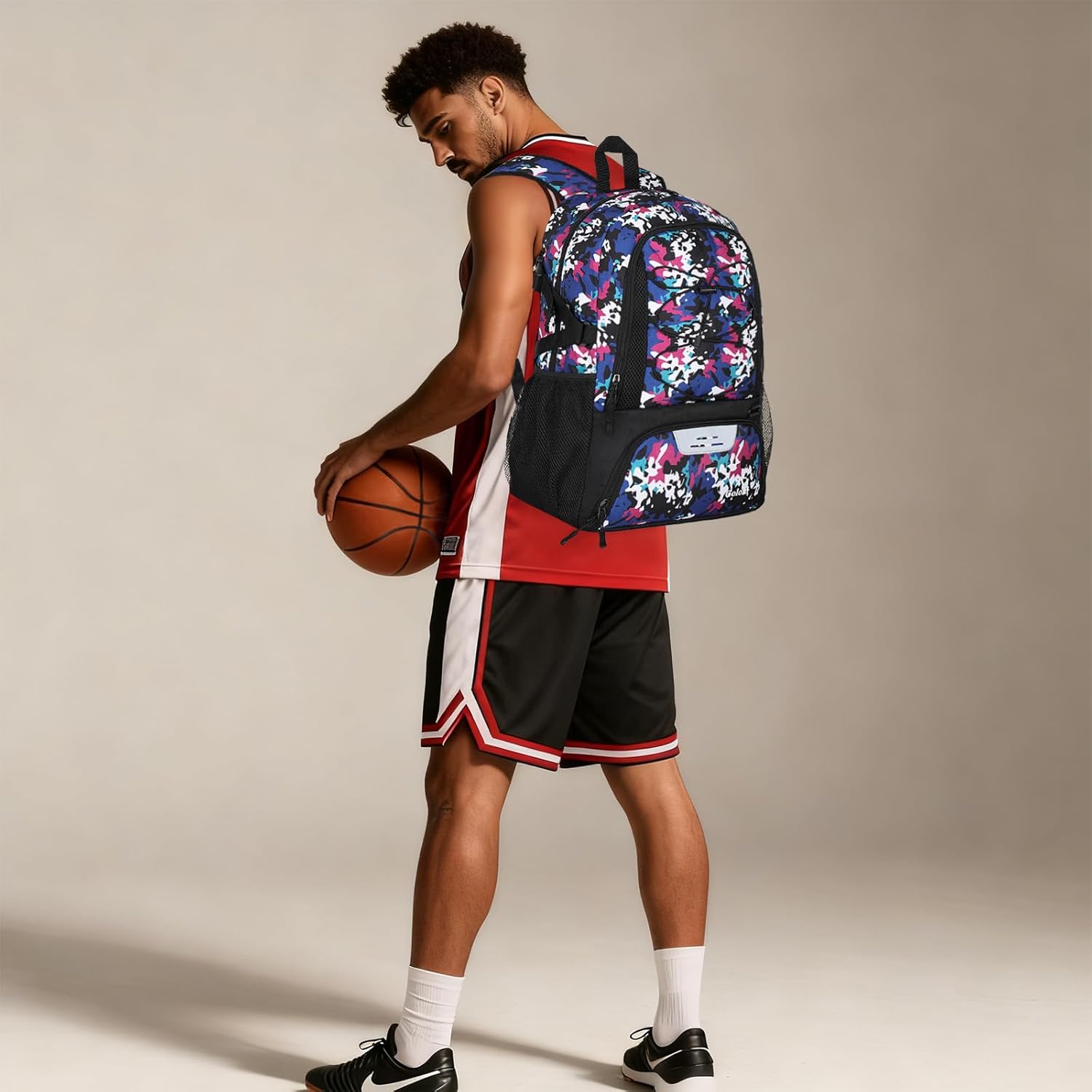Goloni Basketball Backpack,Large Sports Bag with Ball Compartment & Shoe Compartment,Basketball Bag Fit Volleyball, soccer,Gym - Image 7