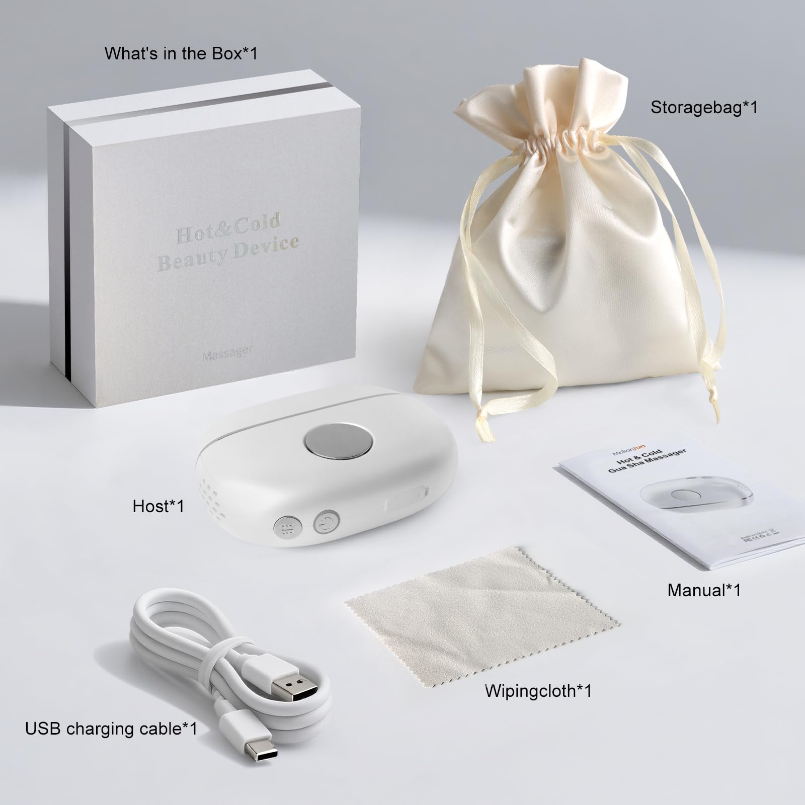 Electric Gua Sha Face Massager, 7-in-1 Red Light Therapy Facial Scraping
