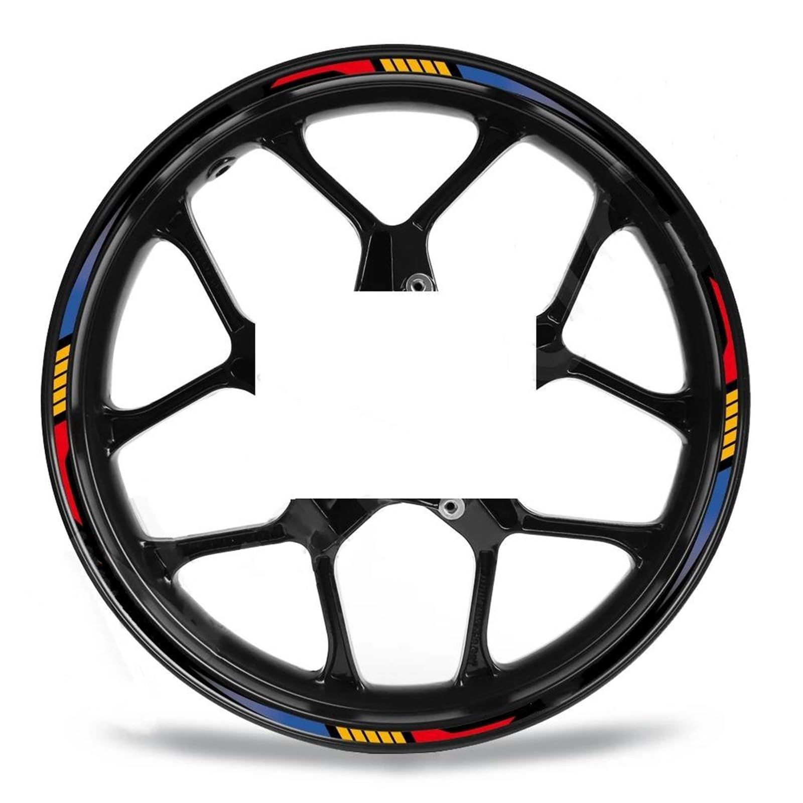 Motorcycle Wheel Sticker Decal for WR250R WR250F WR450F WR 250R 250F 450F 21/18 Motorcycle Wheel Sticker Decal Reflective Motocross Rim Stripe Tape(Front 21 Rear 18C)