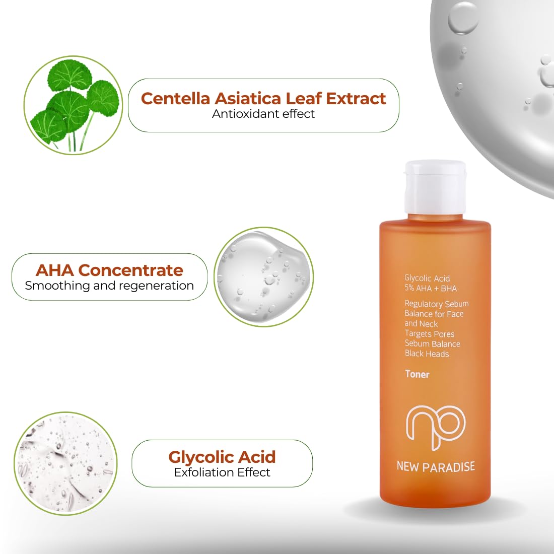 New Paradise Gözenek Sıkılaştırıcı Siyah Nokta Karşıtı Sebum Dengeleyici Akne Karşıtı Tonik 200 ml