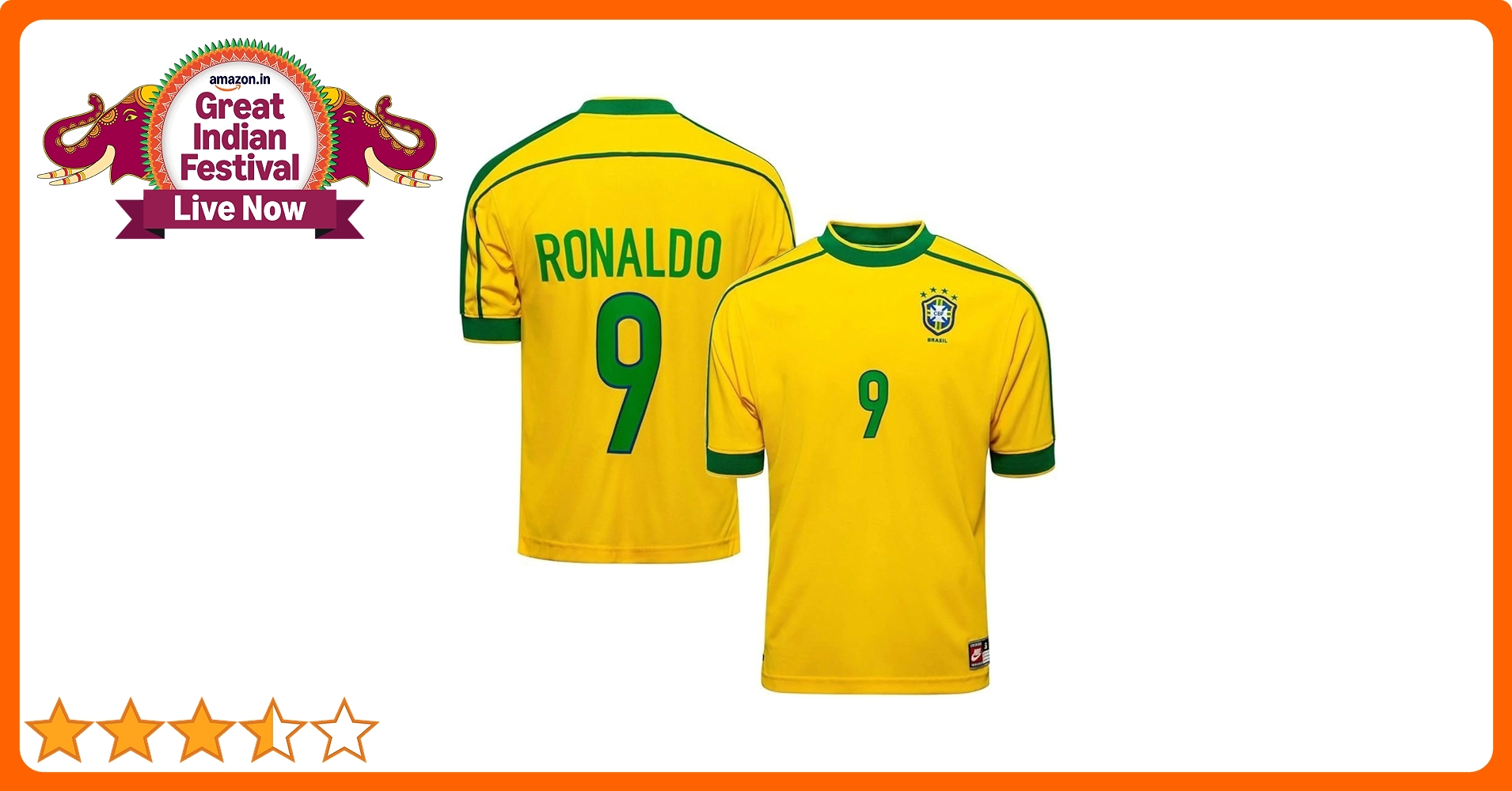 ウェア 04s Brazil National Team Uniform Ronaldo 95MILES Ronaldo Jersey Legends Jersey 9 Number National
