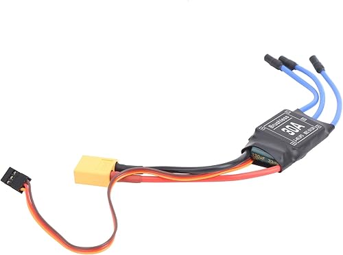 Miniatura 5 de VGEBY ESC XT60 Controlador electrónico de velocidad sin escobillas 30A para RC Drone RC Avión Helicóptero RC (enchufes de bala de 0.138in)