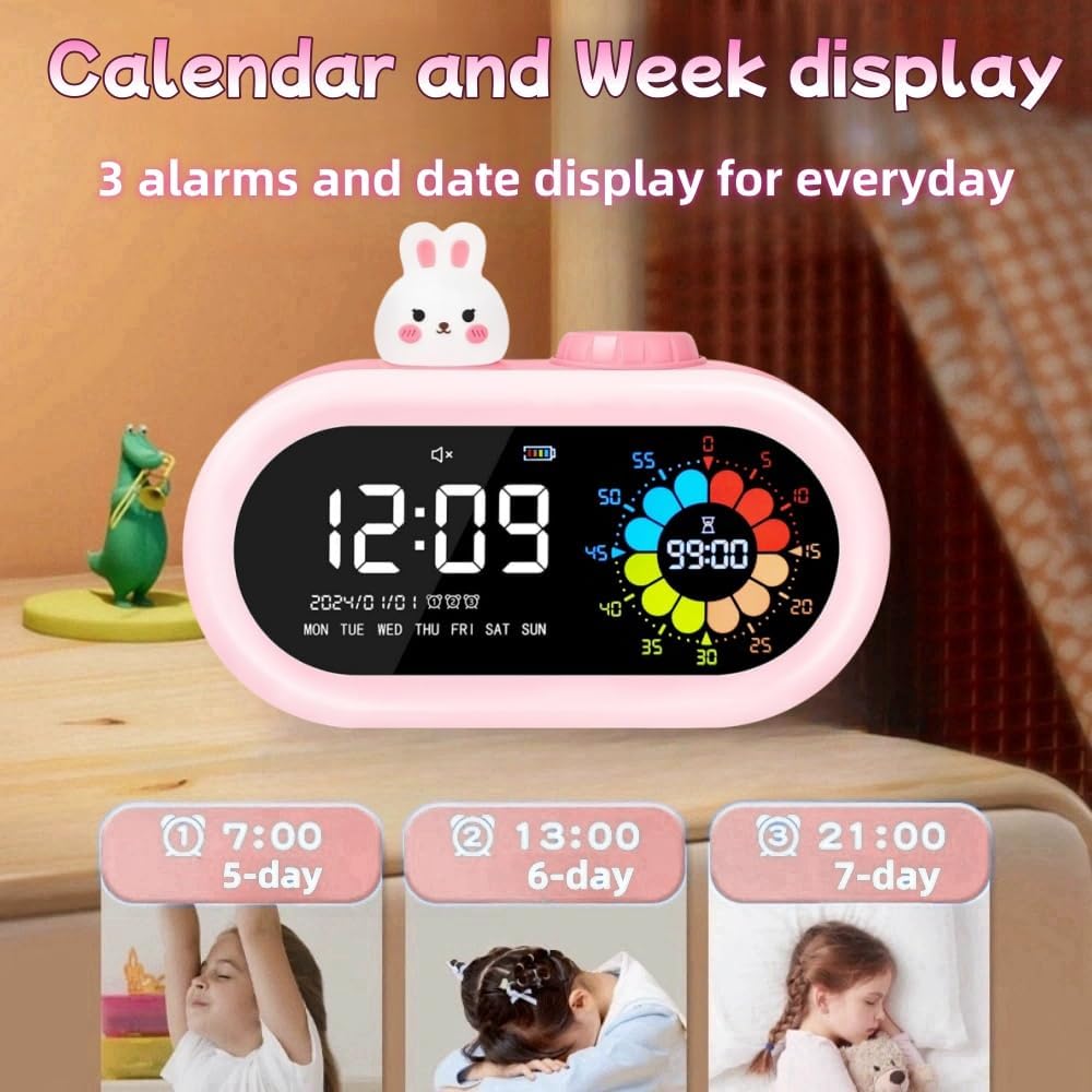 Time-Saving Fun: The Ultimate Pink Countdown Timer for Kids and Travel!