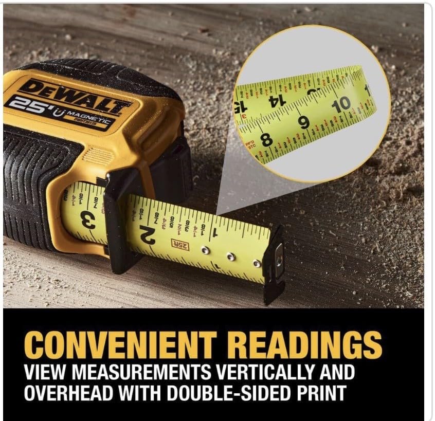 DEWALT 25 ft. Magnetic Tape Measure (2-Pack)