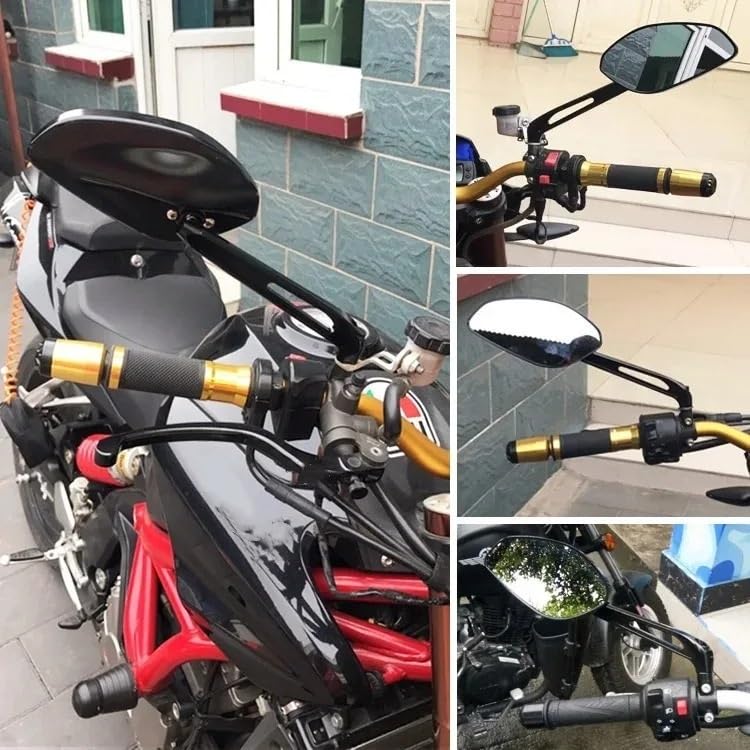 Espejo retrovisor de motocicleta compatible con Ducati Monster 695 796 para solucionar vibraciones 4