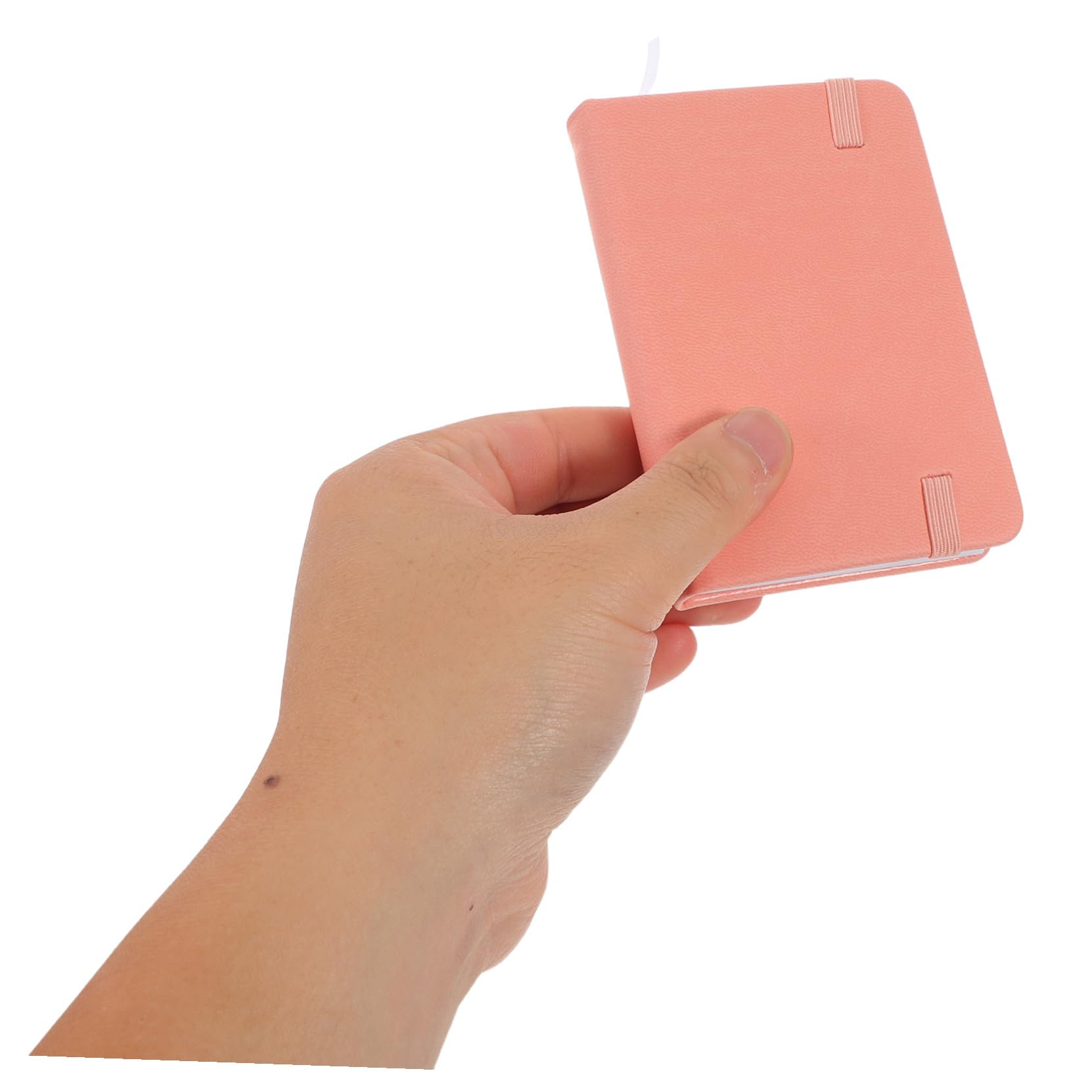 Tofficu 10 Stück-pack Tragbares Kleiner Notebook aus Pu Leder | A7 Format, Rosa Hardcover, Blanke Seiten, Minimalistischer Stil, Einschulung Deko, für Tasche, Büro und Reisen