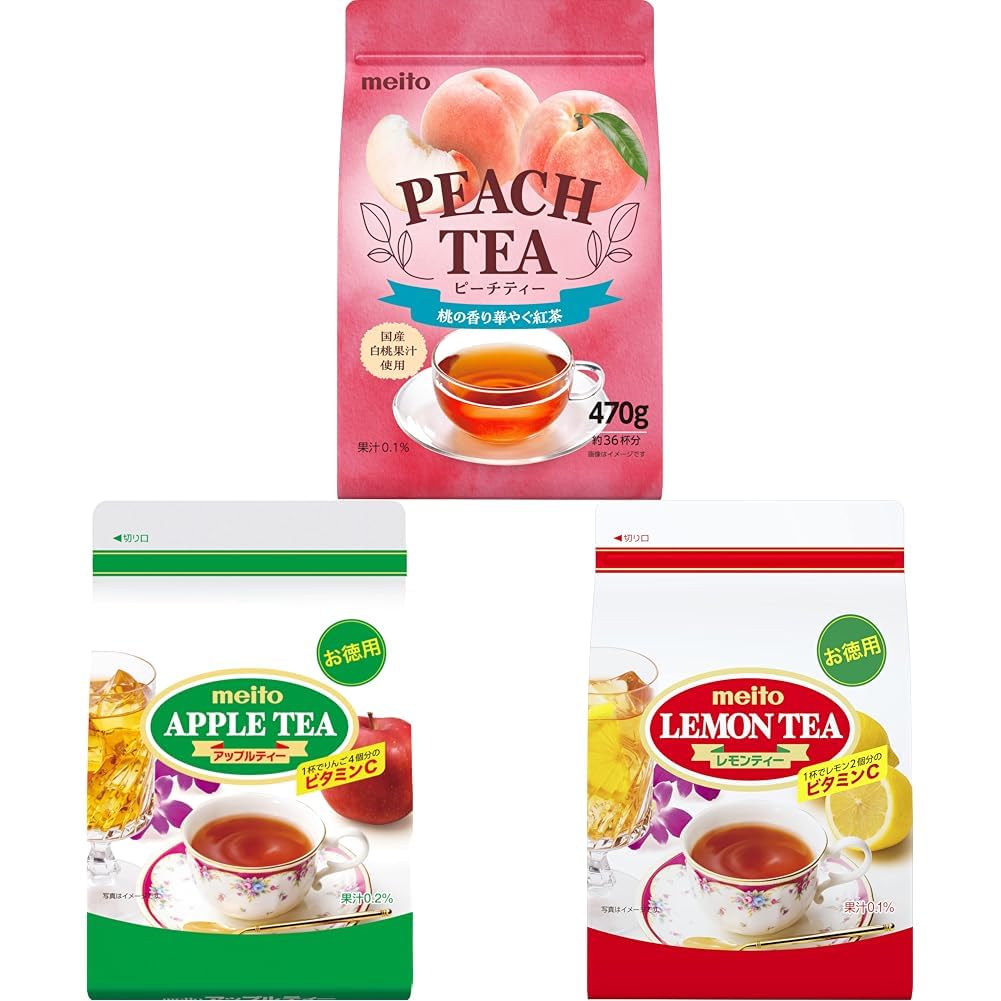 Amazon | 【セット買い】名糖産業 ピーチティー470G + 名糖 アップル