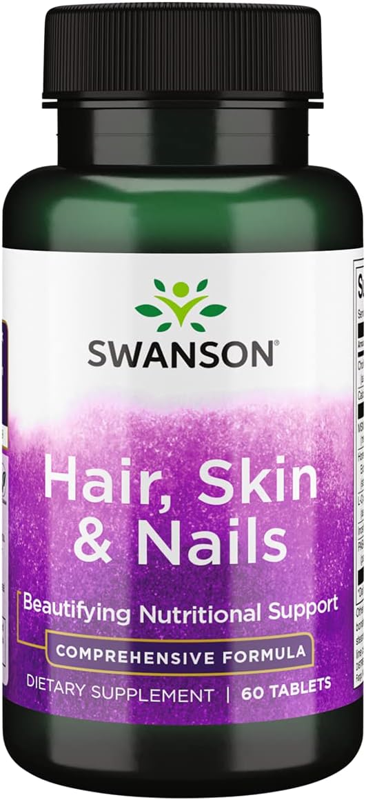 Hair, Skin & Nails Beauty Supplement, 60 Vegan Tablets