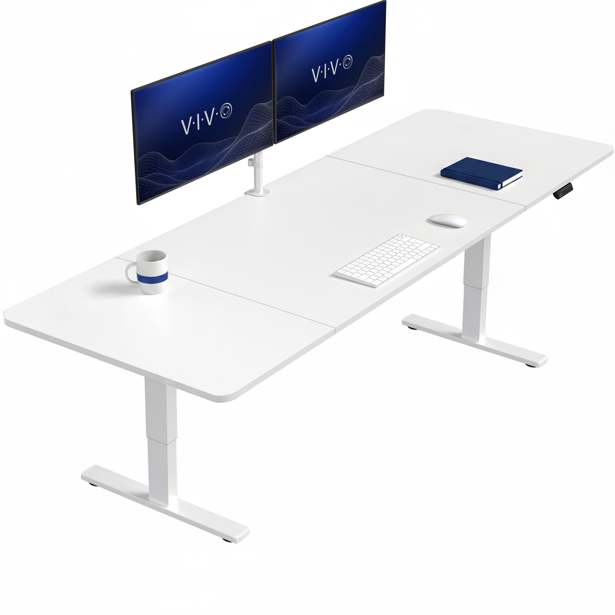 VIVO White 83 x 30 in Standing Desk, DESK-KIT-1W8W