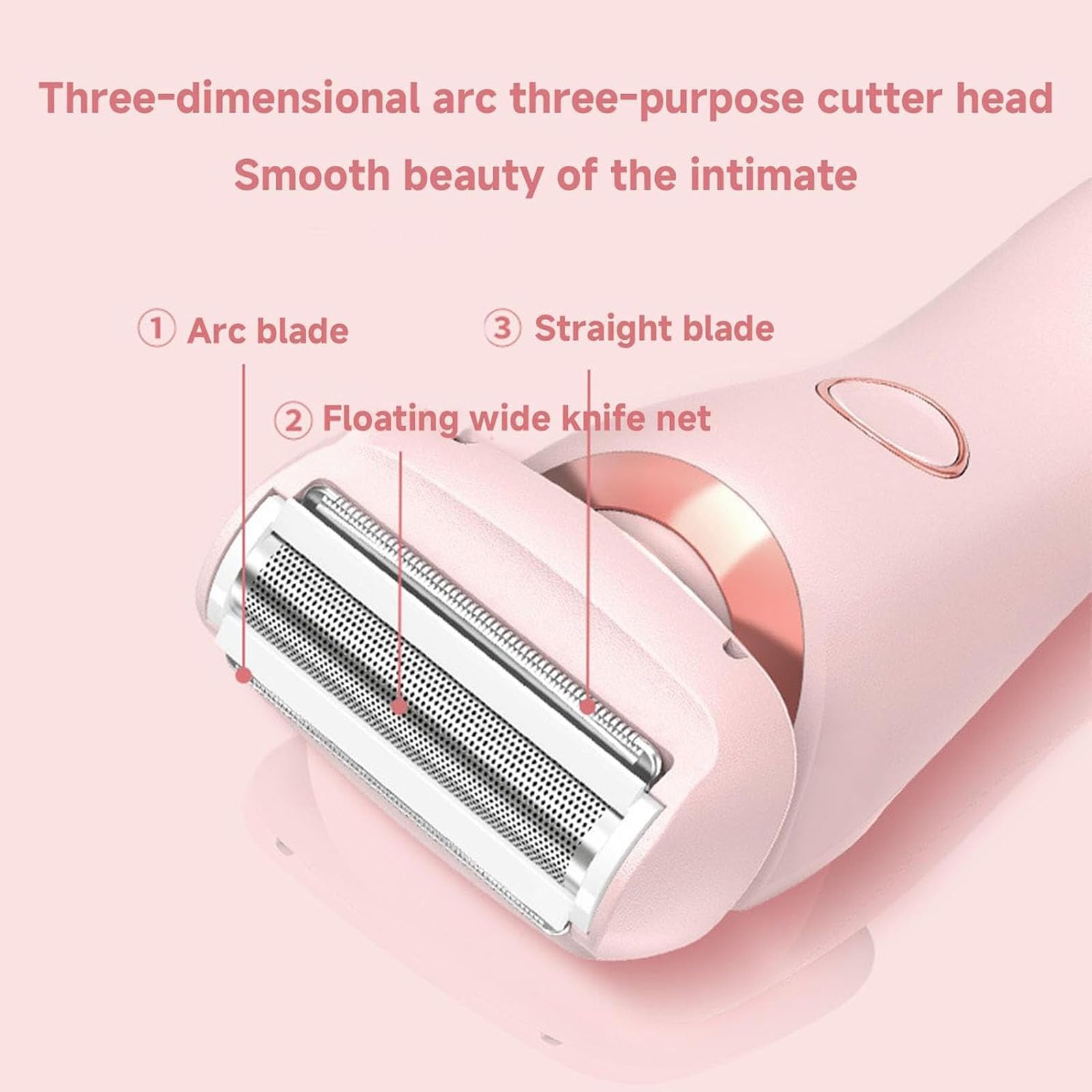 Glisse Pro Haarentferner Boulina, Boulina Rasierer Damen, IPX7 Waterproof, Cordless UBS Wet/Dry Epilator with LED Display, Wireless for Face, Bikini, Legs, Arms, Body (Mix*2)