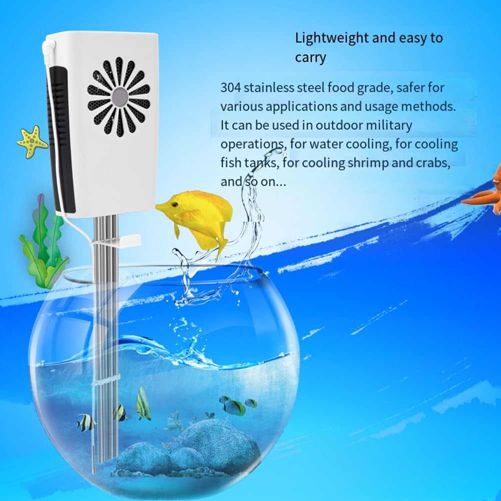 Enfriador de Tanque de Peces, Equipo de Refrigeración de Varillas, Temperatura Constante, Semiconductor Electrónico, Enchufe UE. EU Plug