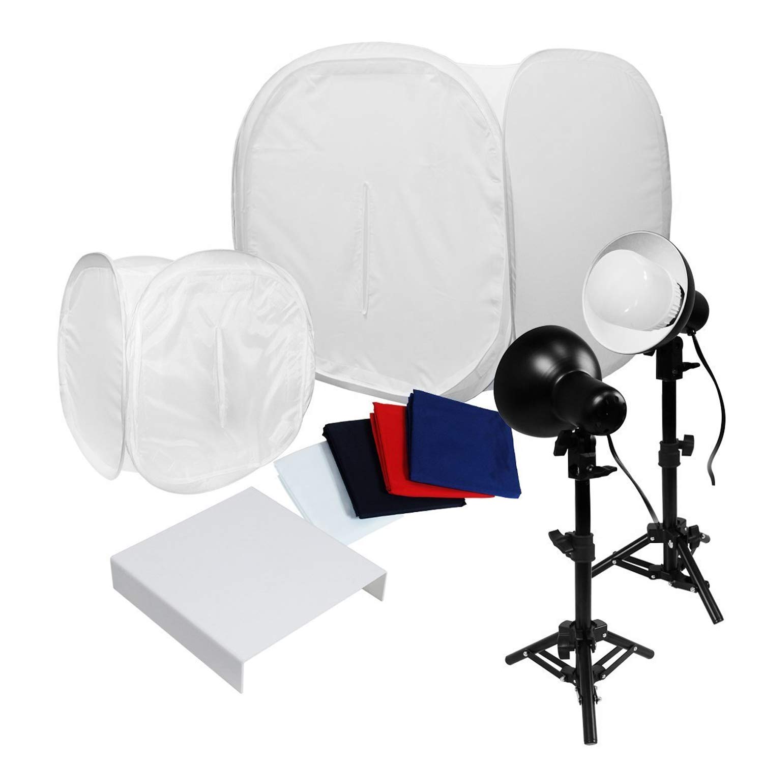 AGG1263V2, 30" Table Top Light Kit, Lighting Soft Box Photography Lighting Tent Kit, LED Lighting, Photo Light Set with Clamp and Acrylic Table