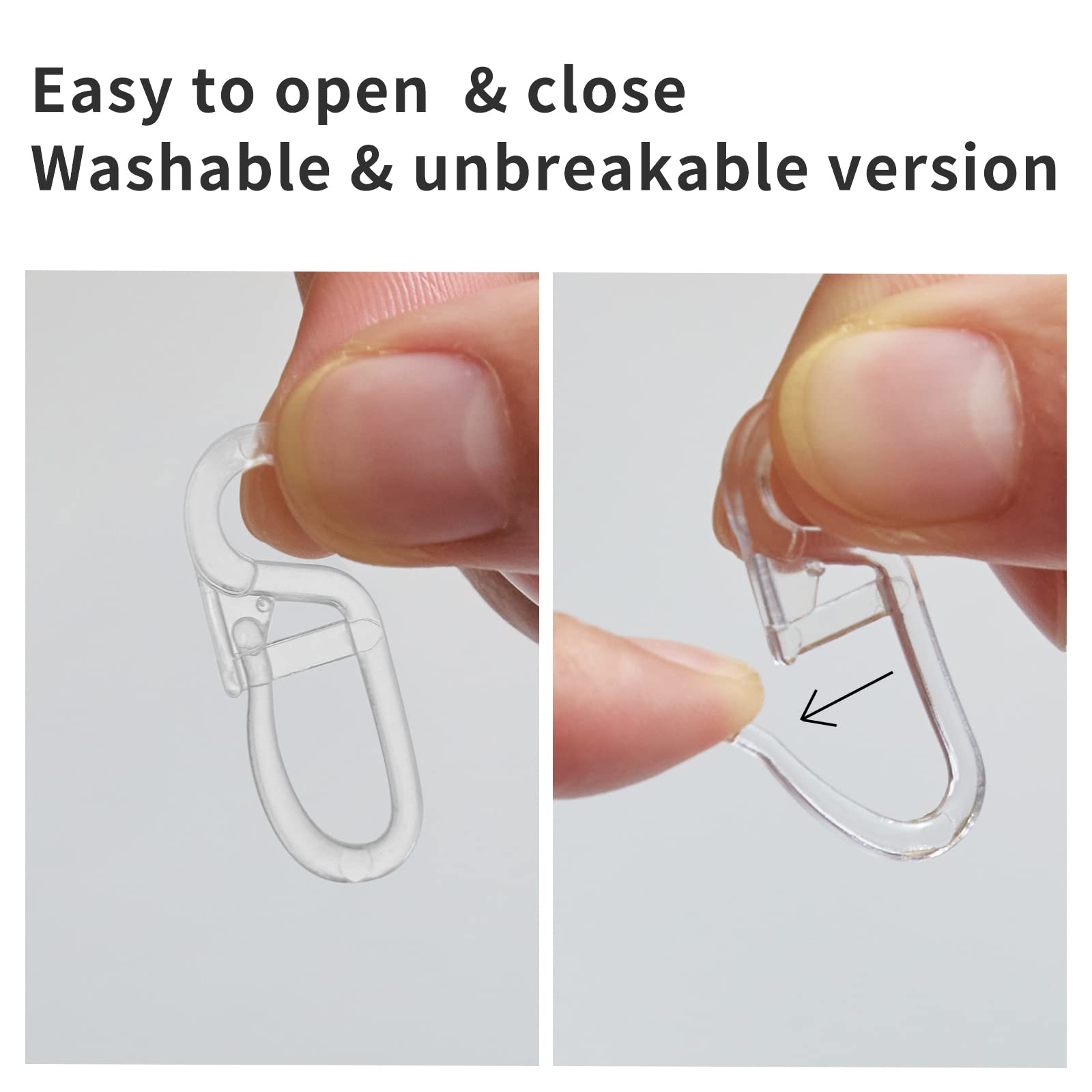 120 Ganci Tenda Con Occhielli Da 10 Mm - Bianchi, Per Anelli Fino A Ø 10 Mm - Foto 3