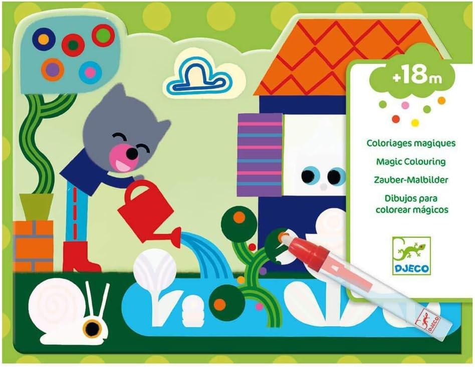 DJECO Hidden in The Garden Paint with Water Set