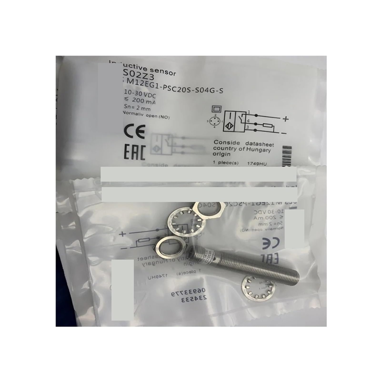 ZOZ03Y0 Sensor for Proximity Switch M12MD1-NSC60B-S04G