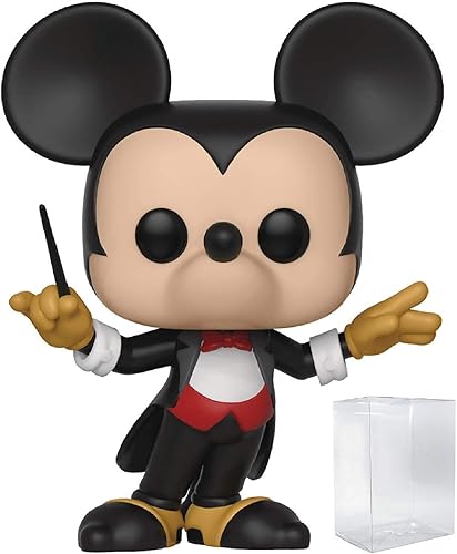Disney Mickey 90th Anniversary - Figura de vinilo de director Mickey Funko Pop! (incluye funda protectora compatible con Pop Box)