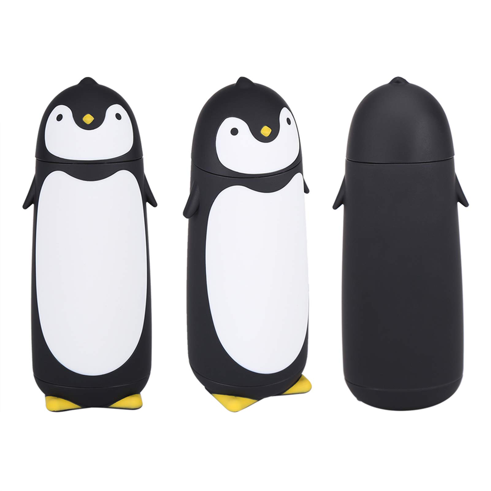 YARNOW Borraccia in Vetro Pinguino Bottiglia d Acqua Da Viaggio Portatile Senza Perdite Rivestimento Protettivo Adatto Casa e Sport