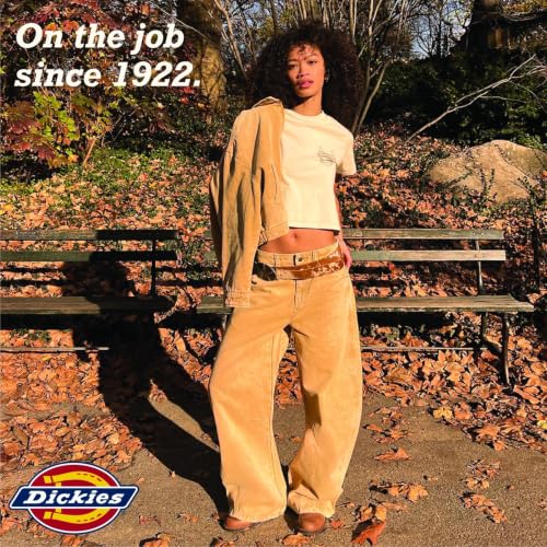 Image of Dickies Womens Casual Slim Fit Carpenter Pant-Non Stretch-Runs Small | Non-Stretch Utility Fabric with Functional Pockets, Runs Small So Size Up, Casual Styling That Pairs with Tees