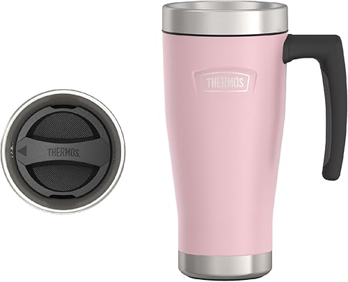 Miniatura 10 de THERMOS ICON SERIES, Taza de acero inoxidable, Glaciar, 16 onzas Glacier,Granite,Mate acero inoxidable (Matte Stainless