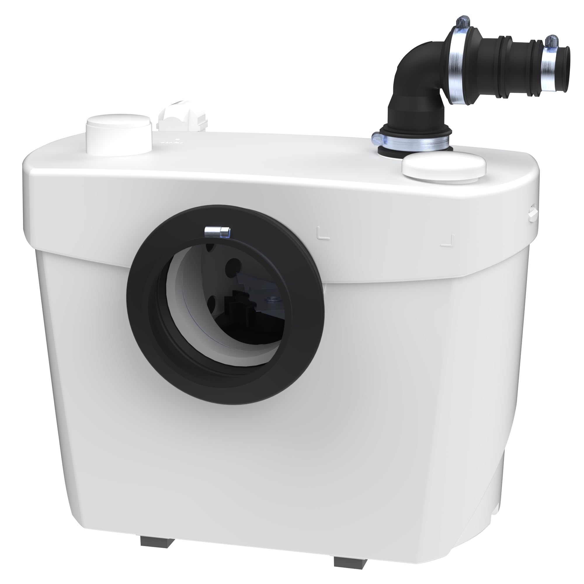 SFA - Sanibroyeur Top - Broyeur WC Et Salle d'Eau - Evacuation Eaux Usées - 2 Entrées WC Et Lavabo - Puissant, Silencieux - Discret - Entretien Simple - 36,1 x 21,6 x 32,5 cm - 400 W - Made in France