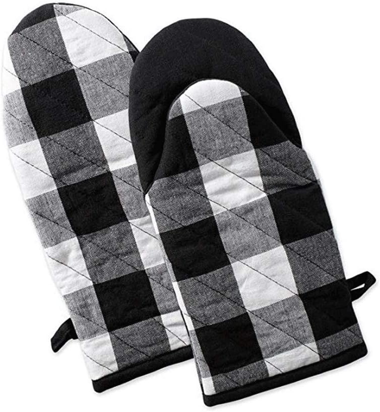 Oven Mitt Heat-Resistant Mitten Kitchen Cooking Mitts Suitable for BBQ Insulation Gloves Hot Baking