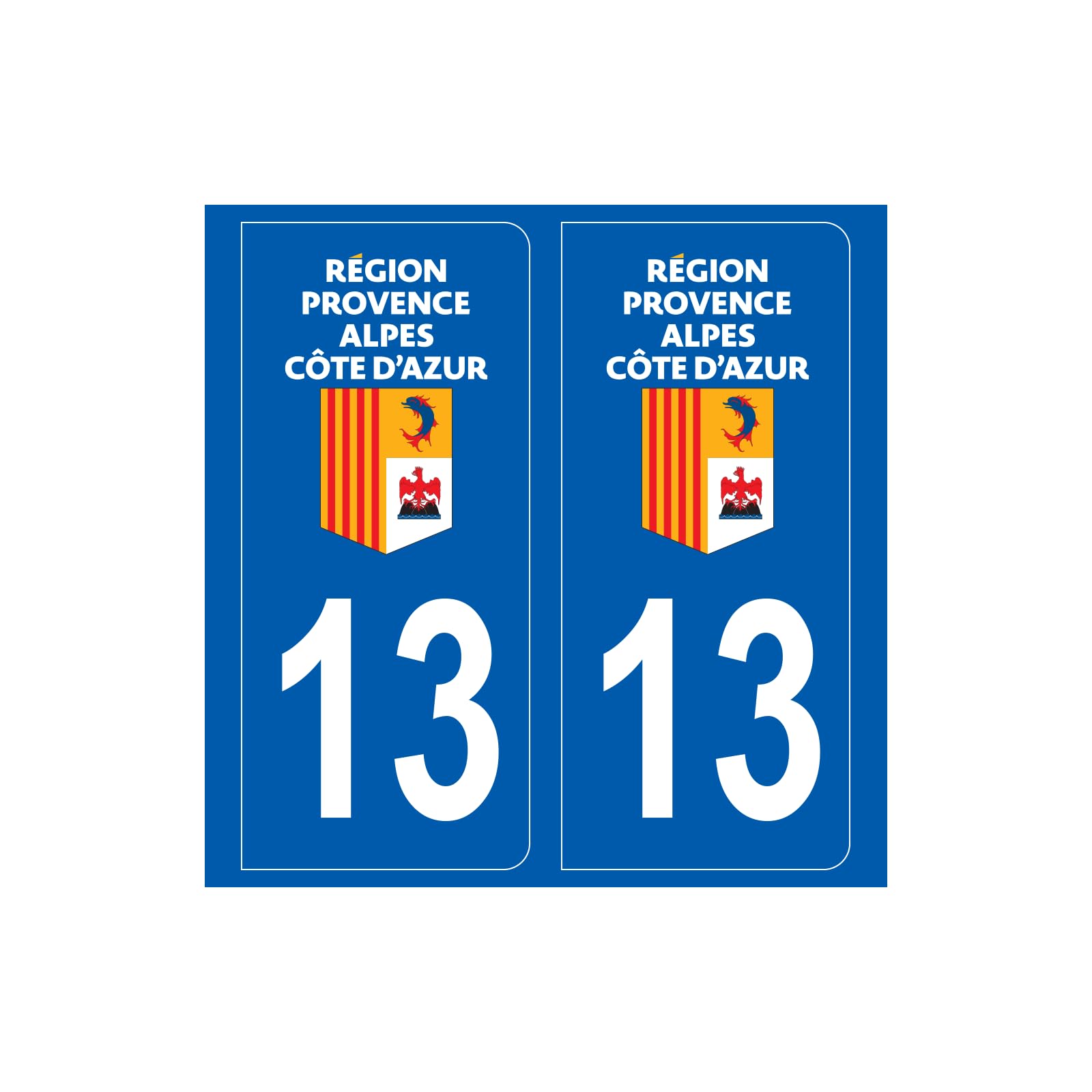 DECOHO - Number Plate Stickers - Stickers for Car Trailer, Caravan Department - 4