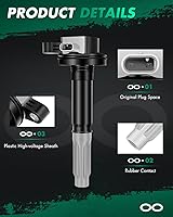 Vista 3 de Bobina de encendido SCITOO 1 pieza 2015-2016 para Mustang 5.2L L4 DG558 UF780