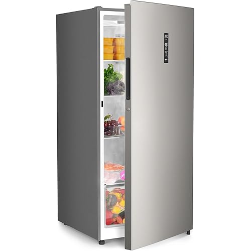 Upstreman 14.0 Cu.Ft. Upright Freezer, Convertible Freezer Fridge with Smart Electronic Control, Frost Free, Energy Star, Quiet Operation, Stand Up Freezer for Homes, Office, Garage-UF14