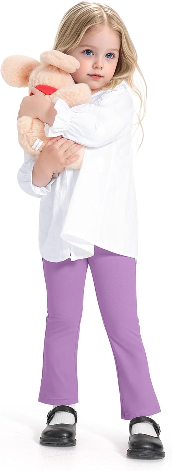 3 Pack Baby Girls Flare Leggings Toddler Bell Bottoms Pants Infant Girl Soft Cotton Clothes Size 18M-5T - Image 2