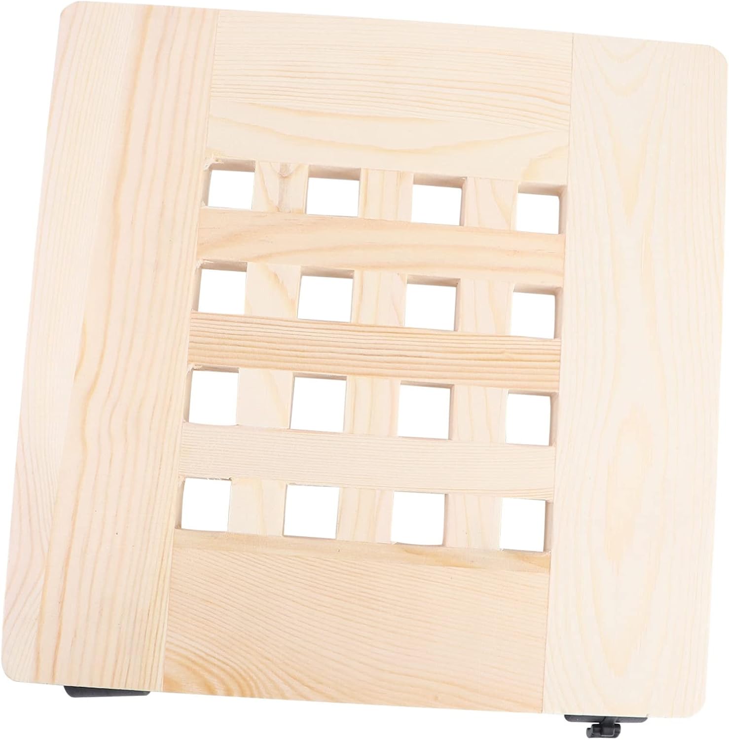 Kisangel 1pc Thick Pallet with Lockable Wheels Heavy-Duty Square Flower Pot Holder Mover for Use