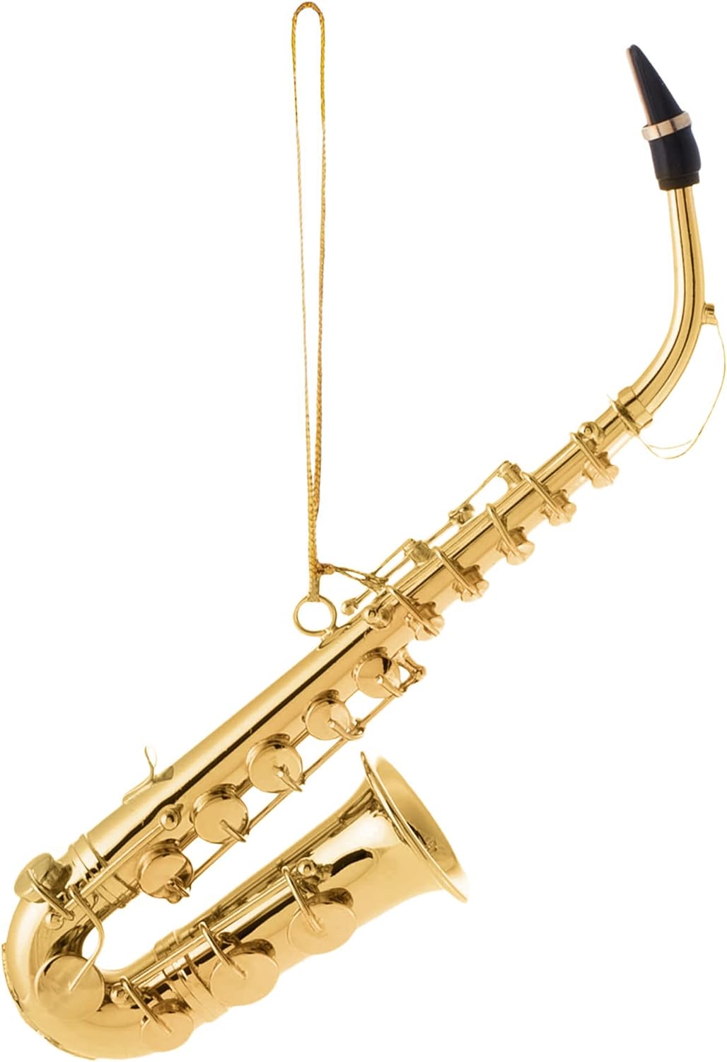 Broadway Gifts Gold Saxophone Christmas Tree Ornament Decoration 4.5 inches