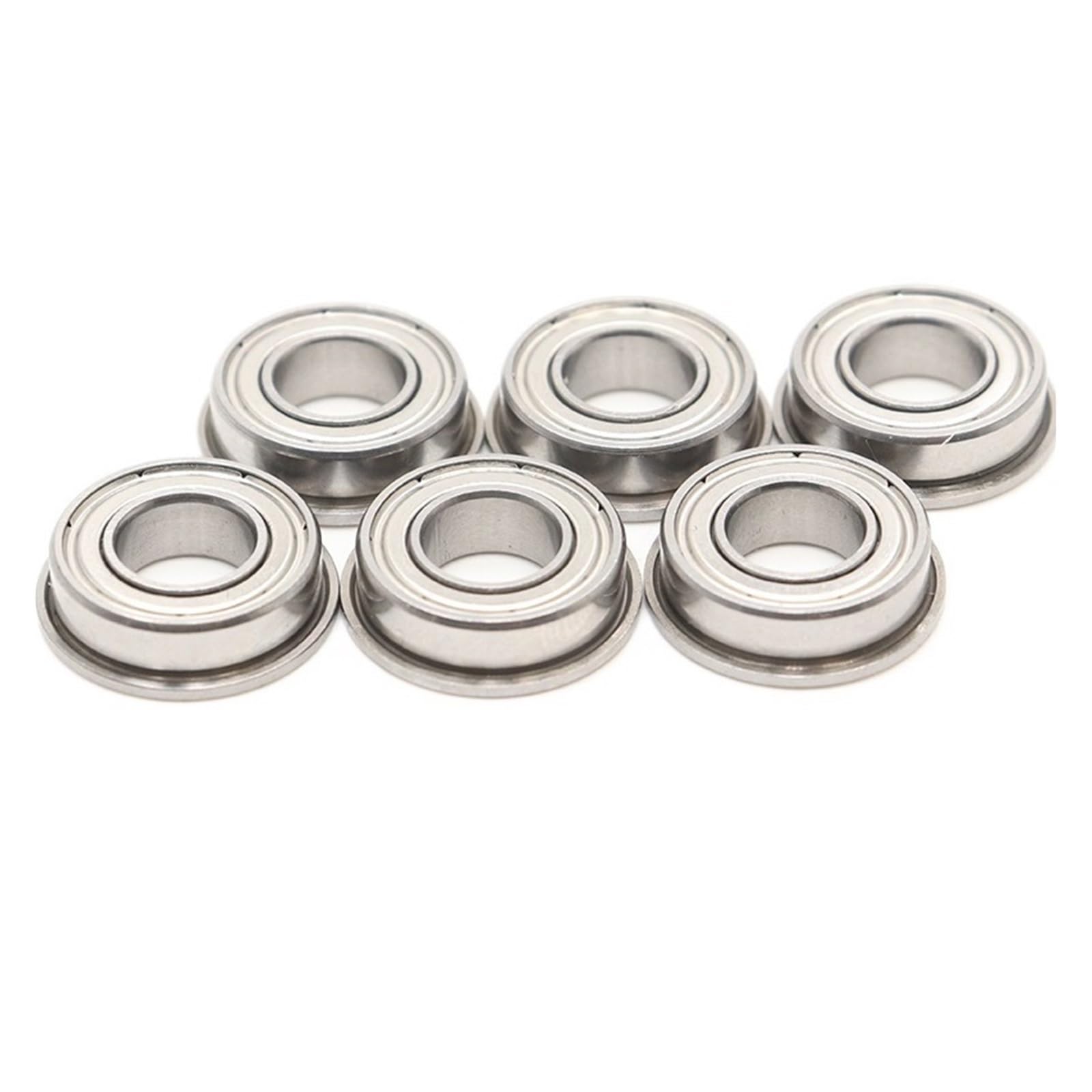 VSPPJYFG 6PCS F6903ZZ/F6903ZZ P5 Miniature Flange Bearing 17x30x7mm High Speed Flanged Ball Bearings(F6903ZZ P5)