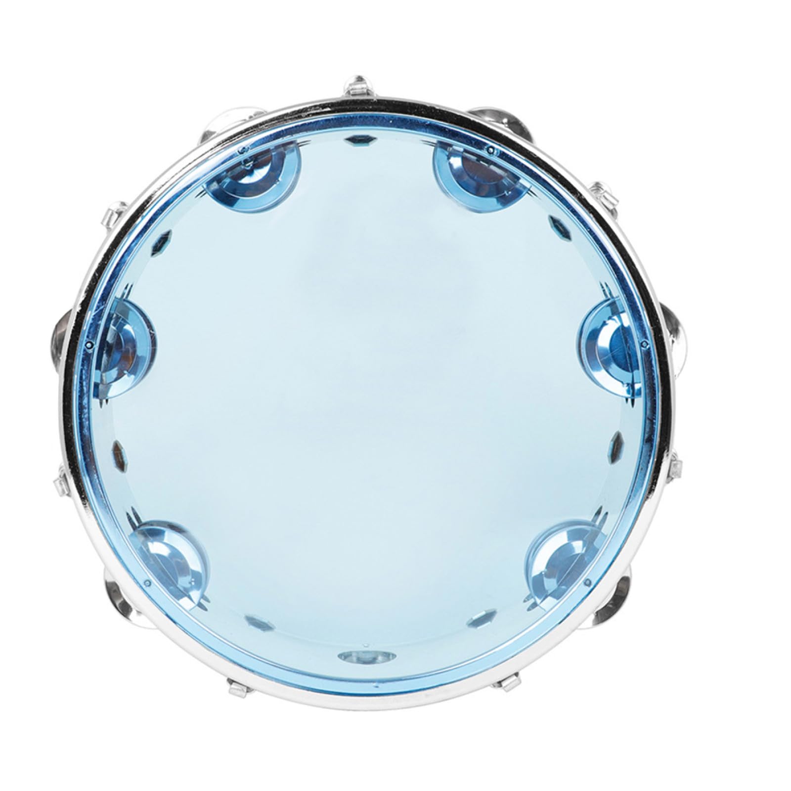 Pandereta Manual Autoadjustable de 8 Pulgadas Aro de Acero Inoxidable | Abs y Metal, Juguete Musical para Niños, Uso en Comunicación E Interacción