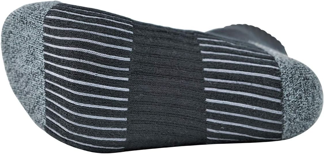 6 Pack Redback Boots Everyday Bamboo Quarter Ankle Sock BLACK