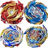 4 Piece Gyros Battle Set Battling Burst Tops with Stickers, Kids Boys Christmas Birthday Party Gift Idea