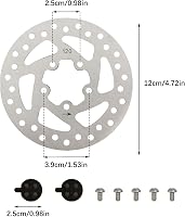 Flylin 120mm Fékkorong Elektromos Roller M365/PRO/PRO2 Rozsdamentes Acél 5 Lyuk 2