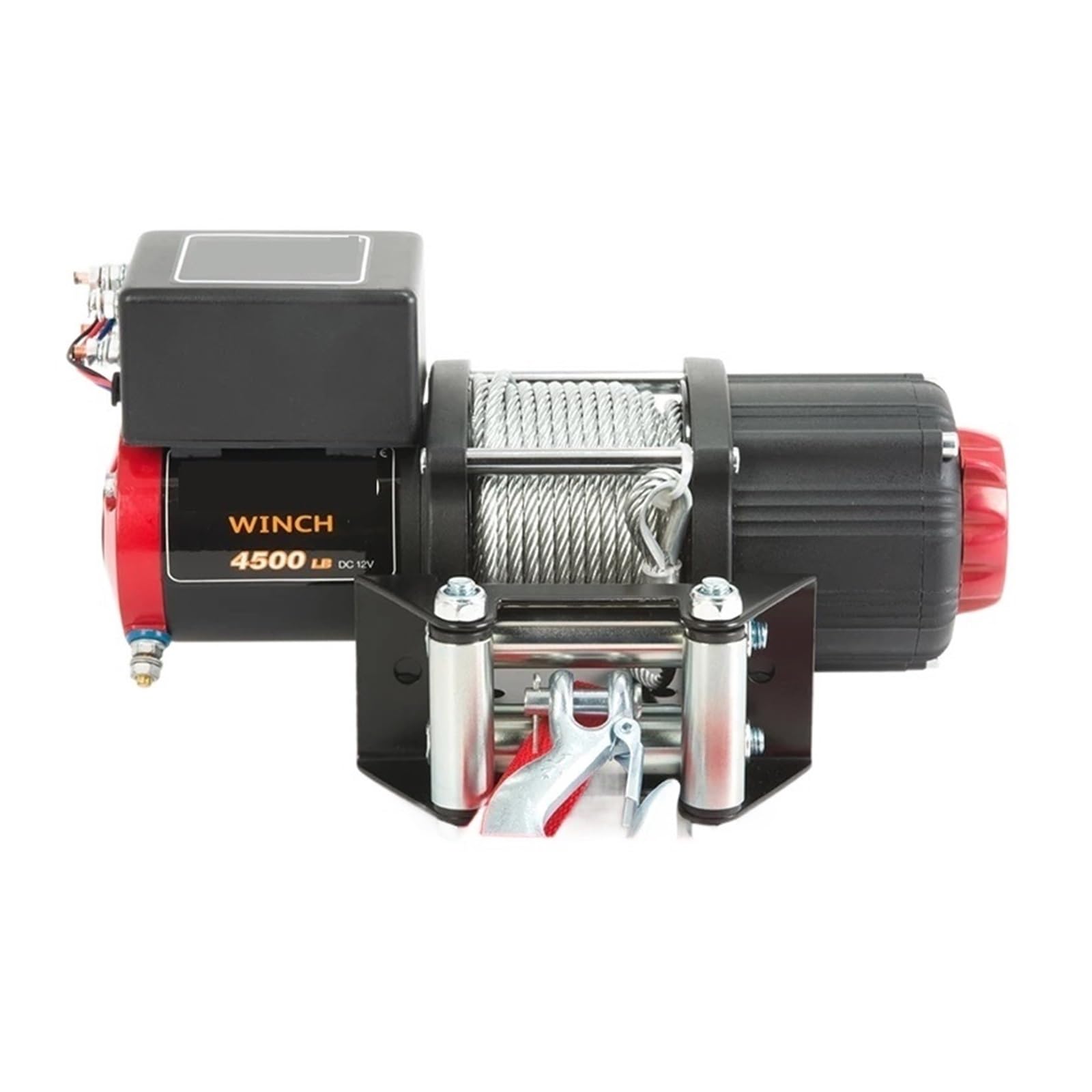 Verricello Elettrico 12V 4500lb Telecomando Set Heavy Duty ATV Rimorchio Verricello Elettrico in Acciaio Ad Alta Resistenza Potente Sicuro