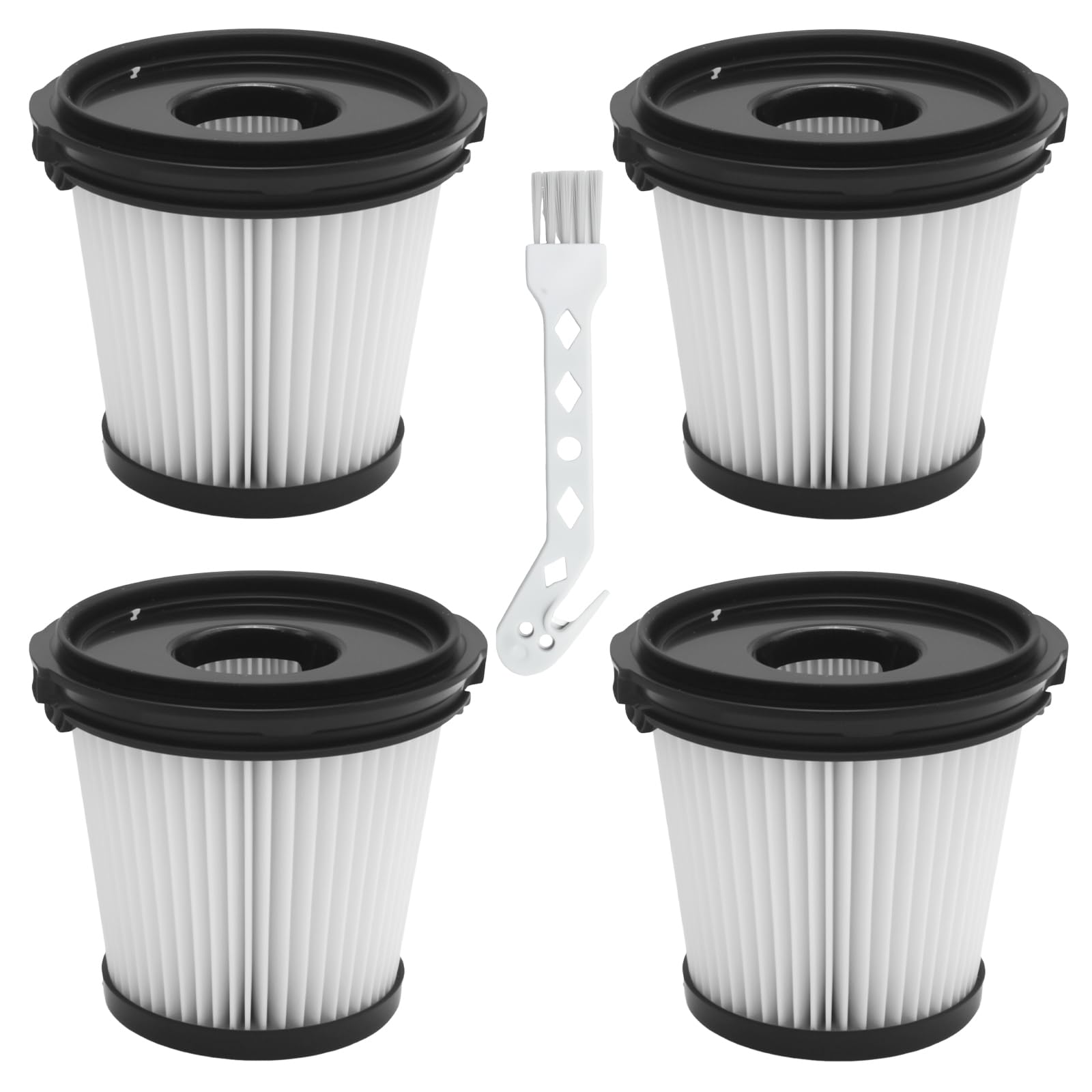 MospdyGear 4 Pack Filters Replacement for Shark Detect Pro Cordless Vacuum Cleaner, Compatible with IW1511UK, IW3510UK, BU3521UK, IW3611UKT, IW1111, IW3511 Models