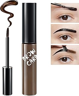 TBeautfave Peel Off Tattoo Eyebrow Gel, Brown Eyebrow Tint Kit, Waterproof Eyebrow Dye Kits Long-lasting Staining Brow Gel, Tattoo Brow Natural Tearing Semi-permanent Eyebrow Pomade, 6g