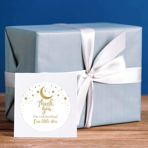 Miniatura 3 de 50 calcomanías de agradecimiento por celebrar nuestra pequeña estrella, calcomanías de regalo de agradecimiento para celebrar, regalos de fiesta de