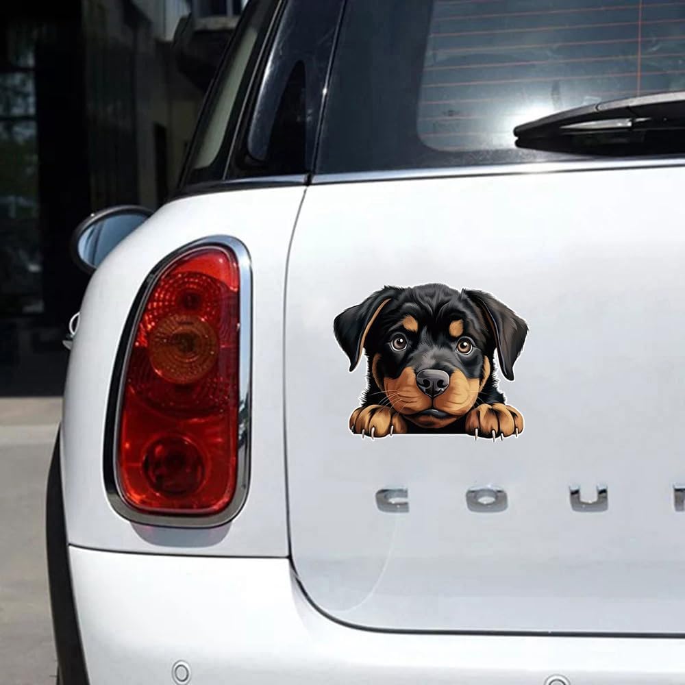 2 pcs Cute Rowena Dog Funny Car Bumper Sticker,6 Inch Vinyl Decal, Waterproof,Die-Cut for Cars,Windows,Laptops - Image 4