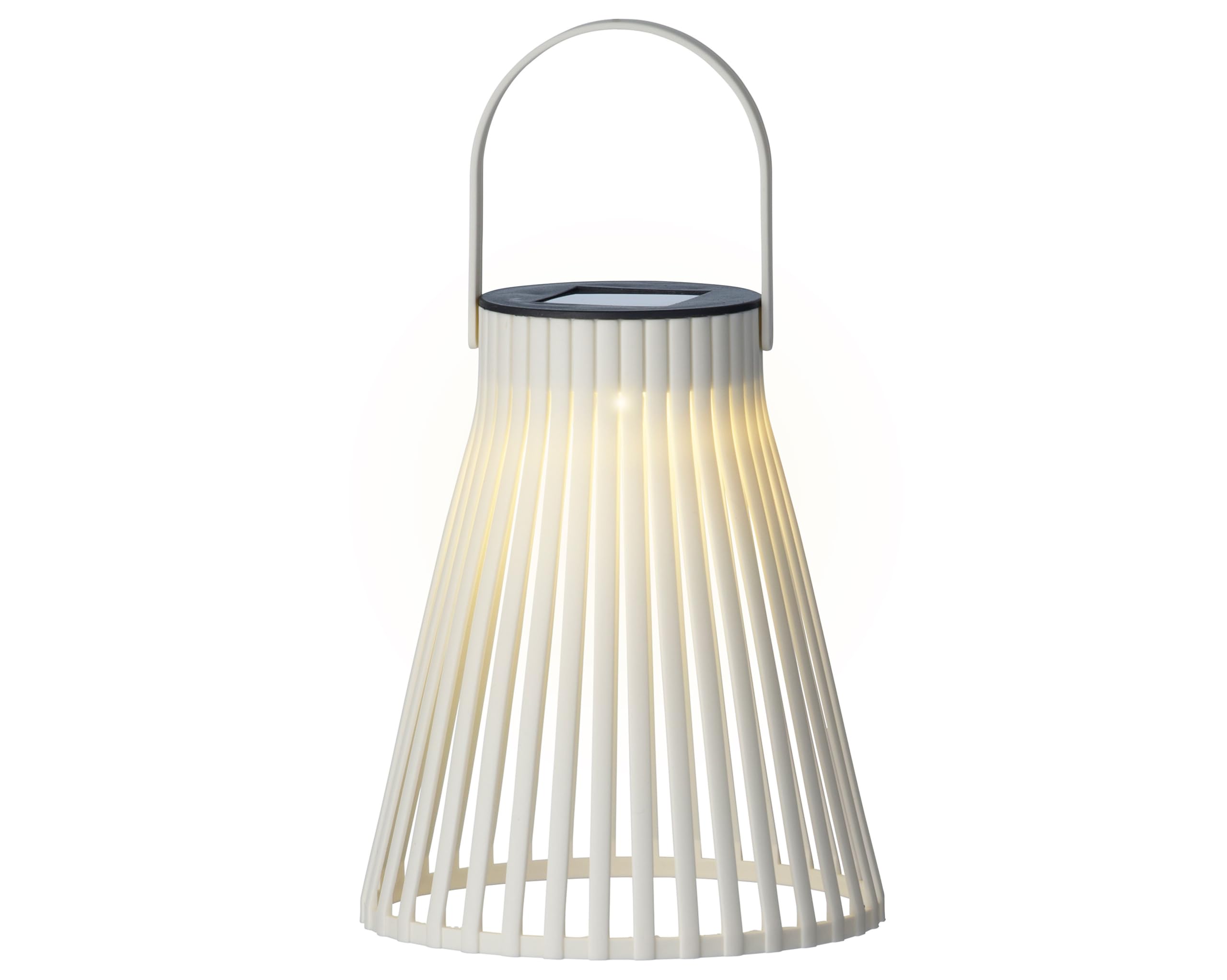 Lumineo Solar-Gartenleuchte Laterne, Kunststoff, Ø ca. 14,5 cm, H ca. 18,5 cm, warmweiß, zum Aufhängen