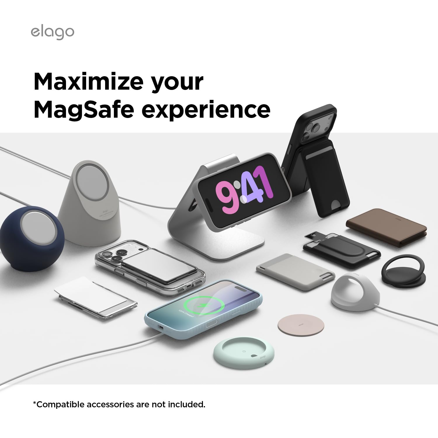 elago Cover Magnetica in Silicone Liquido per iPhone 17 Pro (6,3") – Compatibile con MagSafe, Antiurto, Sottile, Finitura Soft-Touch (Nero)