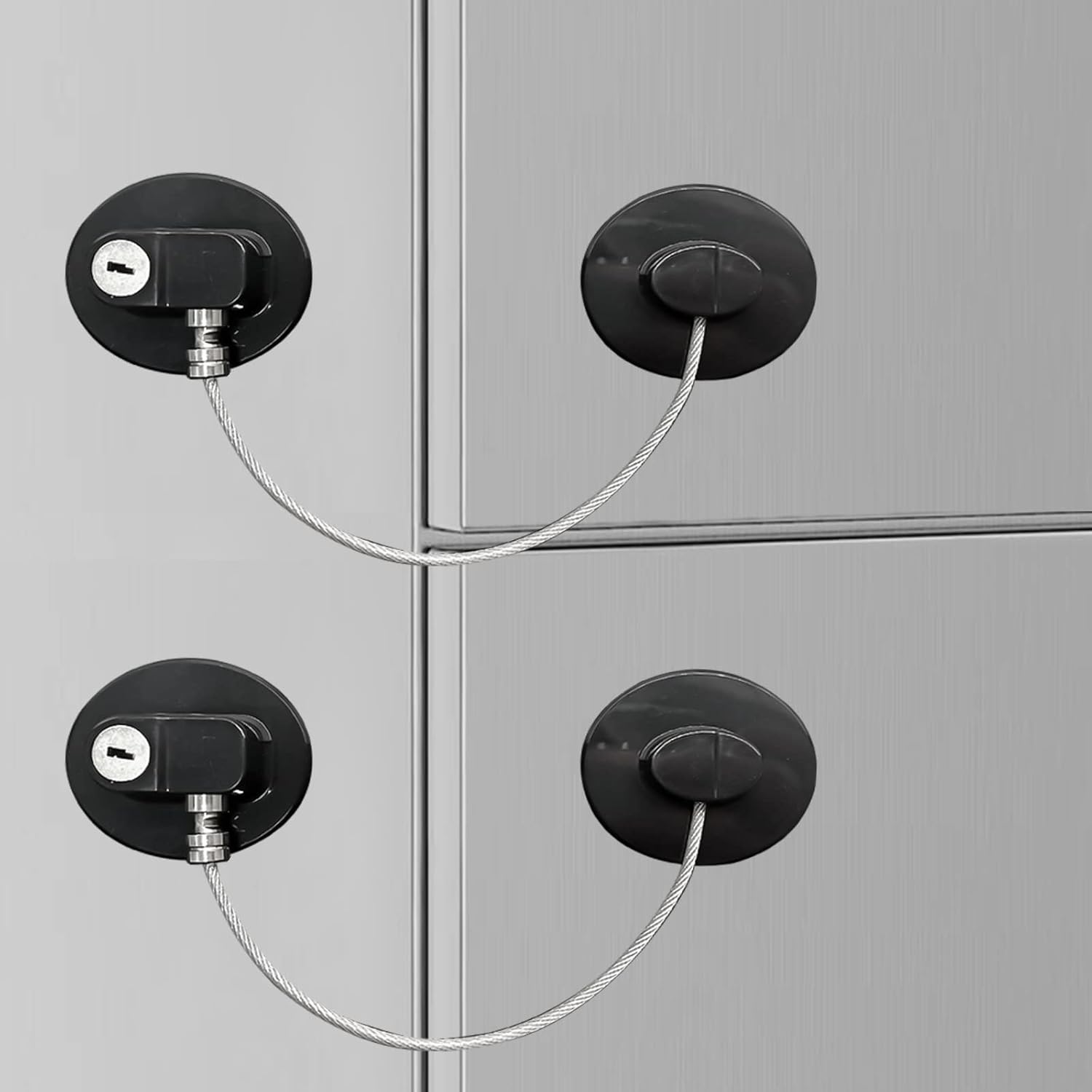 2 Pcs Refrigerator Lock, Fridge Locks for Kids,